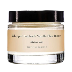 Whipped Patchouli Vanilla Shea Butter on white background