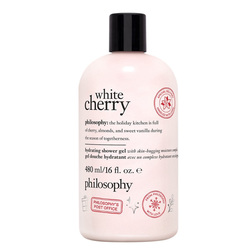 White Cherry Hydrating Shower Gel on white background