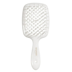 White Detangling Brush on white background