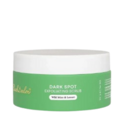 Wild Mint and Lemon Exfoliating Scrub Dark Spot on white background