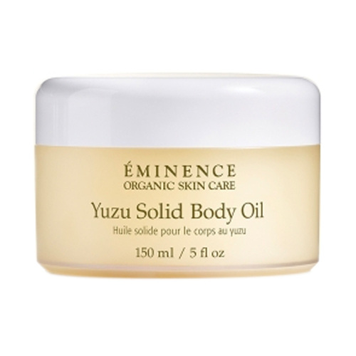 Eminence Organics Yuzu Solid Body Oil on white background