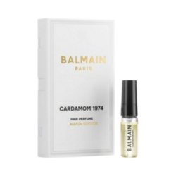 BALMAIN Paris Hair Couture Hair Perfume Cardamom 1974 on white background