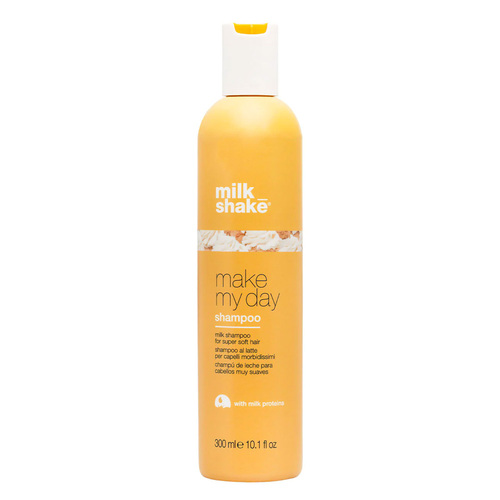 milk_shake make my day shampoo on white background